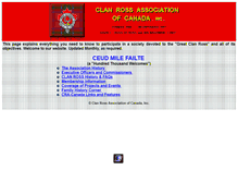 Tablet Screenshot of greatclanross.org